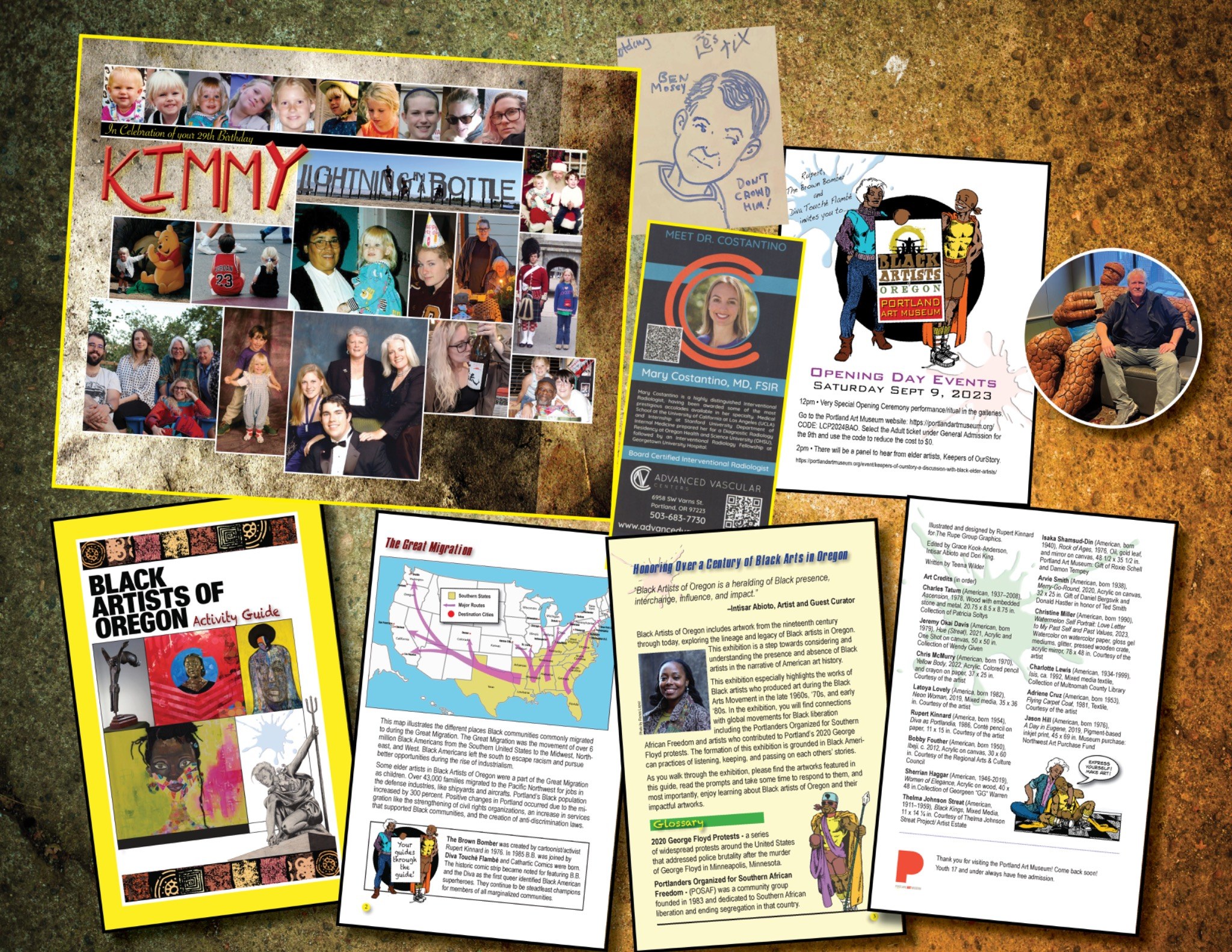 Collage of Rupert Kinnard projects