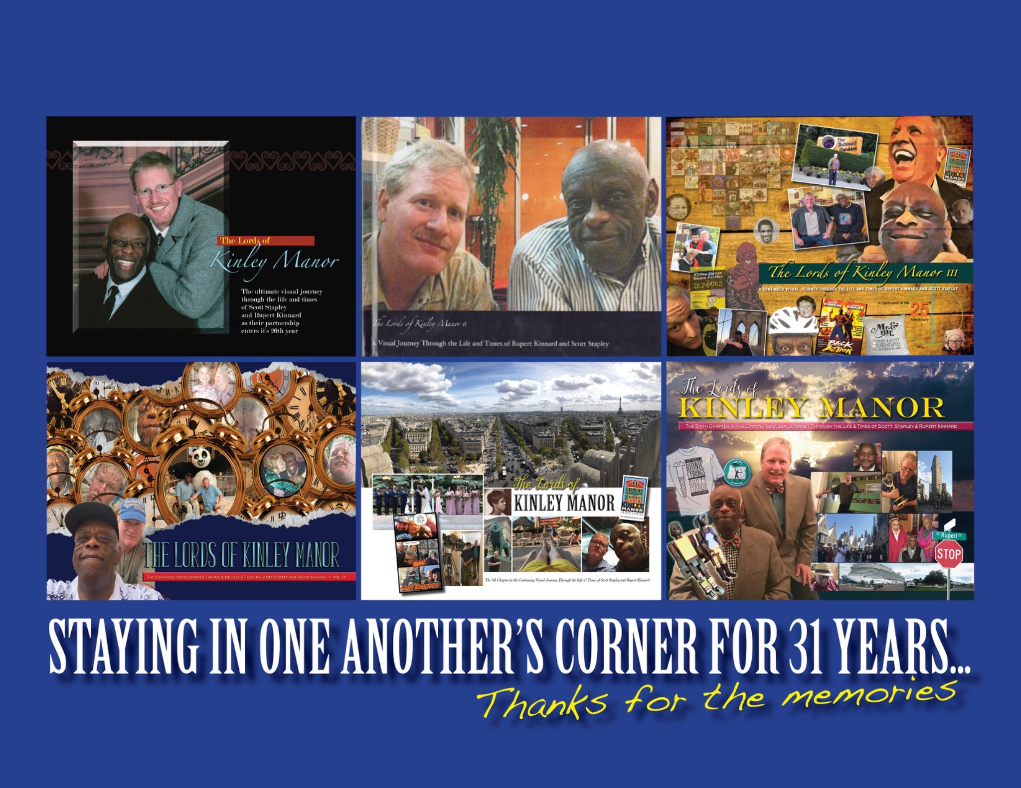 The Lords of Kinley Manor retrospective collage