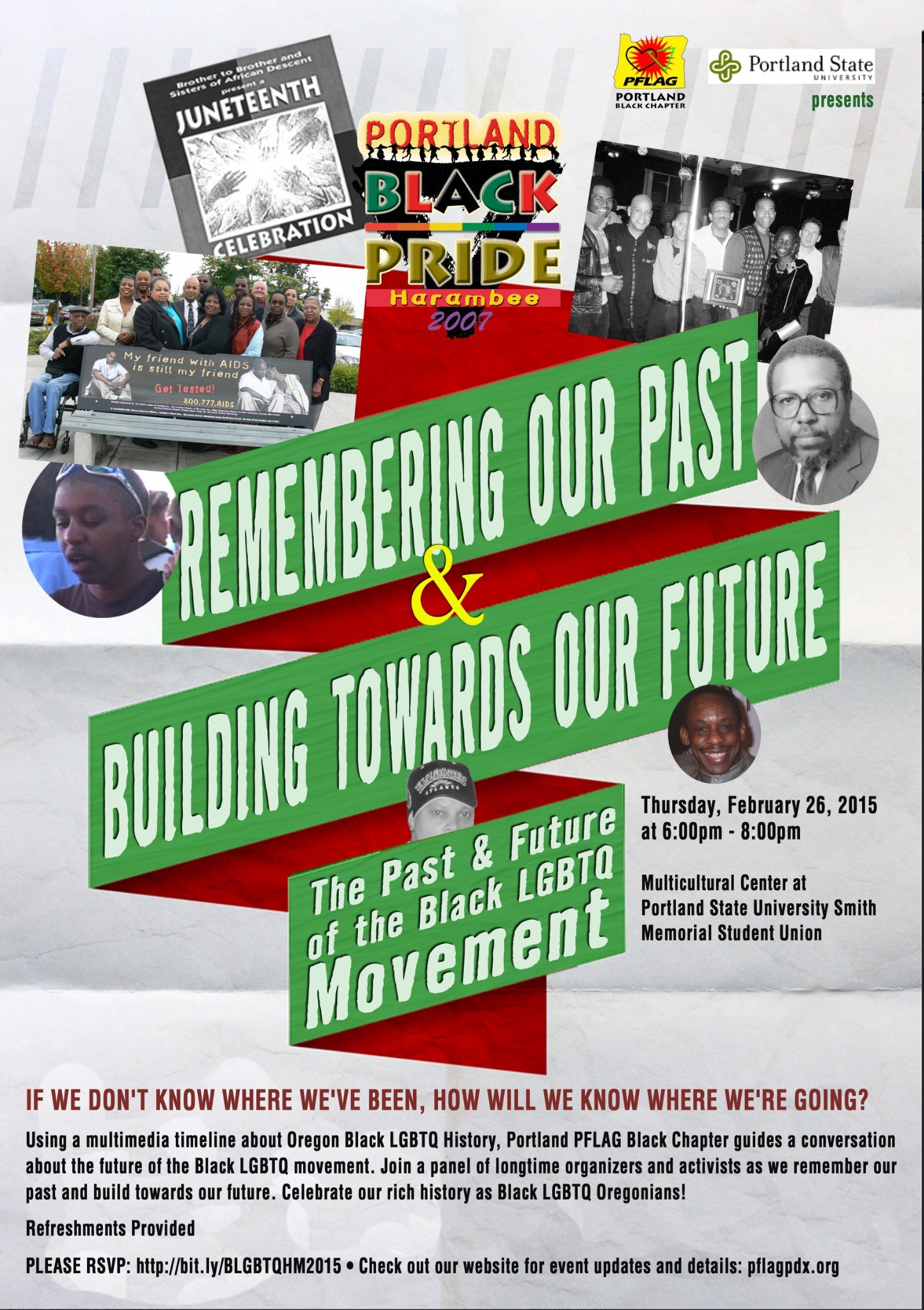 Black LGBTQ history event poster